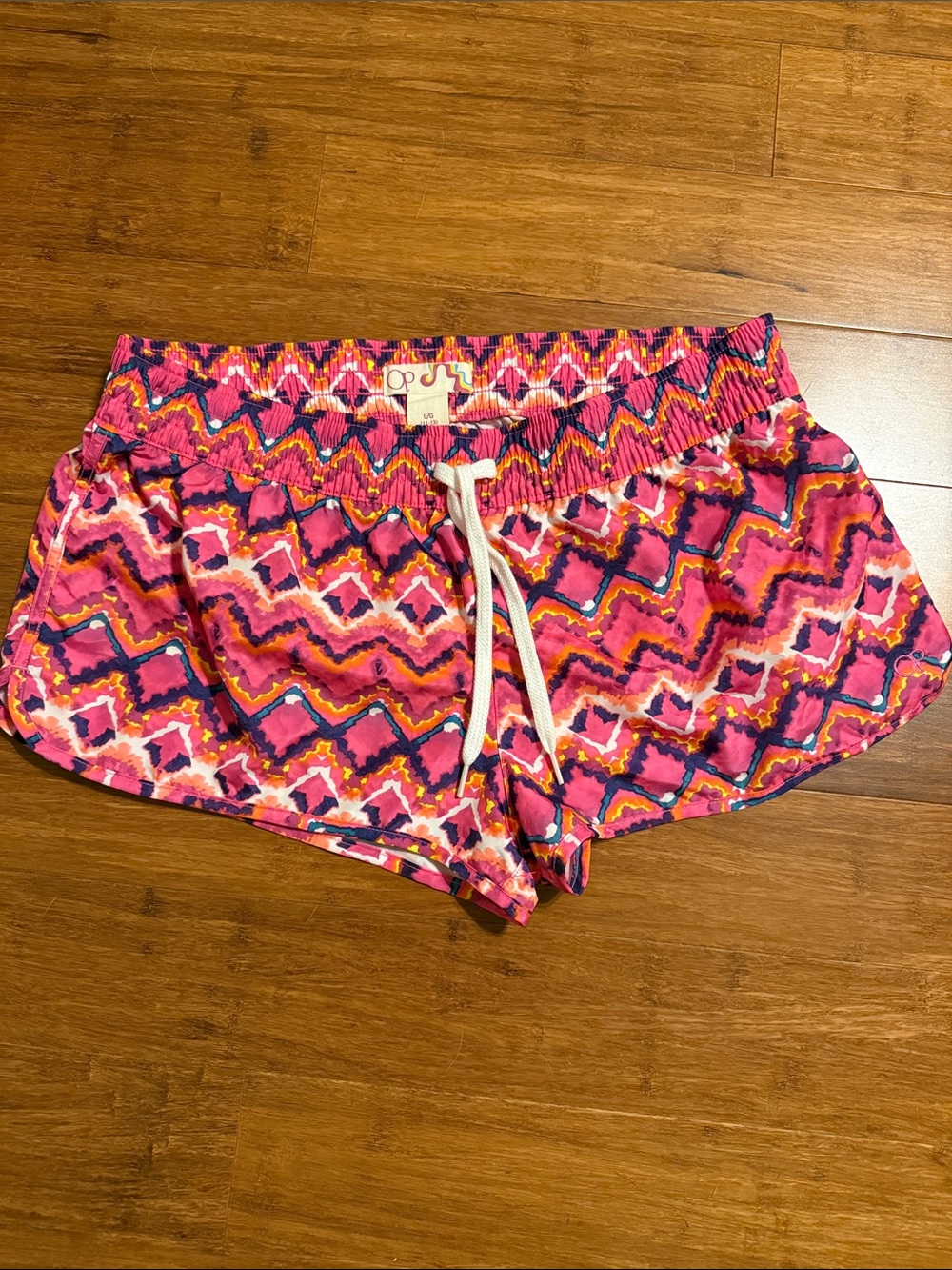 OP Vibrant Pink Multicolor Junior Shorts
